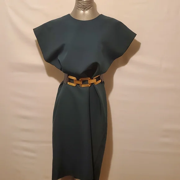 green emerald velvet dress Bula Fiji Vintage Mermaid Dress Phthalo Green Masi Motifs